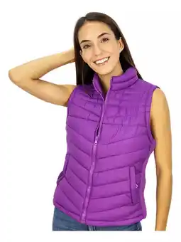 Mercado Libre Chaleco mujer basico puffer moda casual sin gorro oferta