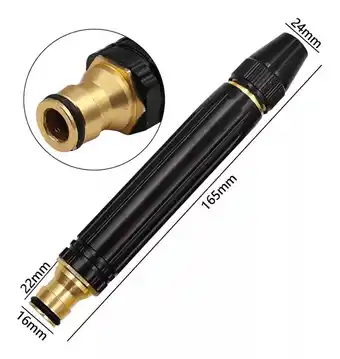 Mercado Libre Boquilla ajustable conector rociador de alta presión color negro oferta