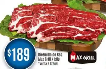 Calimax Diezmillo de Res Max Grill / kilo oferta