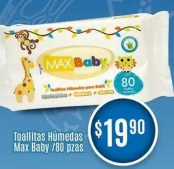 Calimax Toallitas Húmedas Max Baby / 80 pzas. oferta