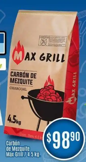 Carbón de Mezquite Max Grill / 4.5 kg.