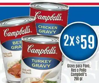 Gravy para Pavo, Res o Pollo Campbell's 298 gr. x 2