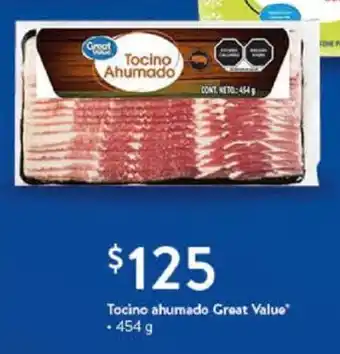 Walmart Tocino ahumado Great Value 454 g oferta