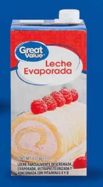 Walmart Leche evaporada Great Value 1L oferta