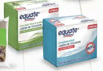 Walmart Jabón de tocador Equate 4 barras de 110 g c/u oferta