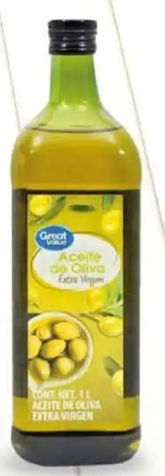 Walmart Aceite de oliva extra virgen Great Value 1L oferta
