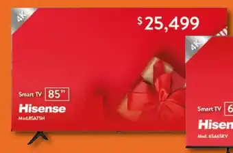 Walmart Hisense Smart TV 85" oferta
