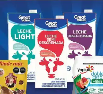 Walmart Variedad de leche Great Value 1L x 2 oferta