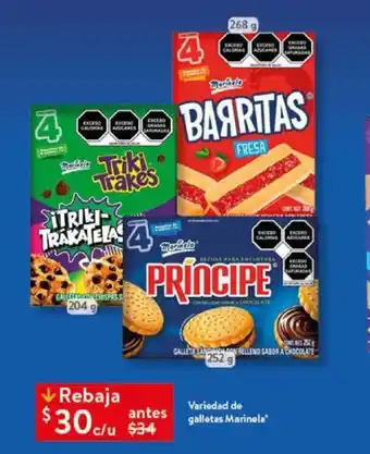 Walmart Variedad de galletas Marinela oferta