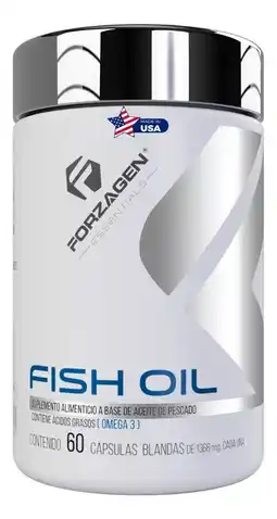 Forzagen essentials fish oil 60 caps | omega 3 (epa/dha) sabor sin sabor