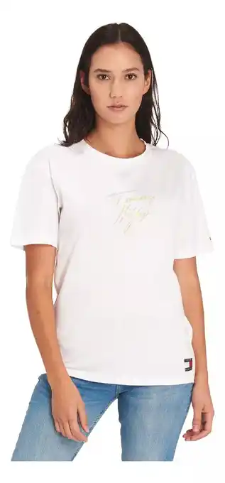 Mercado Libre Playera tommy hilfiger estilo casual manga corta para mujer oferta