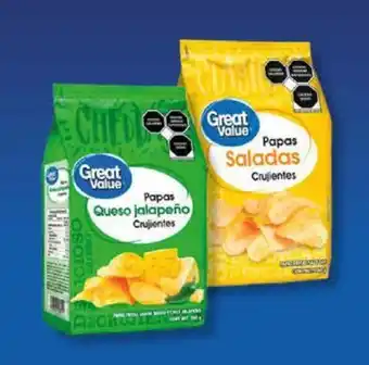 Walmart Variedad de papas crujientes Great Value 260 g oferta