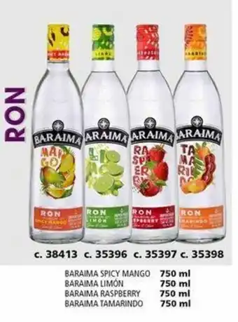 Bodegas Alianza BARAIMA SPICY MANGO / LIMON / RASPBERRY / TAMARINDO 750 ML oferta