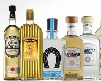 CUERVO TRADICIONAL REPOSADO 950ml GRAN CENTENARIO REPOSADO 950ml HERRADURA PLATA 950ml MAYORAZGO REPOSADO 750ml