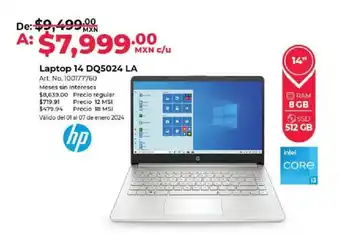 Office Depot hp Laptop 14 DQ5024 LA oferta