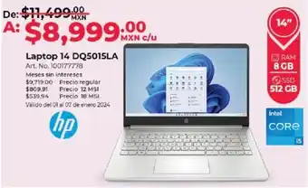 Office Depot hp Laptop 14 DQ5015LA oferta
