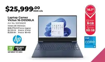 Office Depot hp Laptop Gamer Victus 16-D0536LA oferta