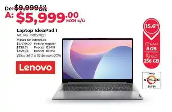 Office Depot Lenovo Laptop IdeaPad 1 oferta