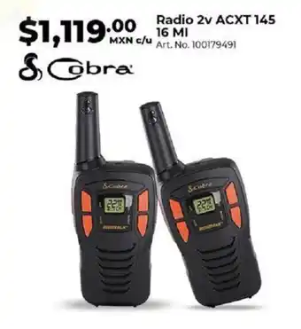 Cobra Radio 2v ACXT 145 16 MI