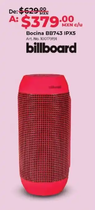 billboard Bocina BB743 IPX5