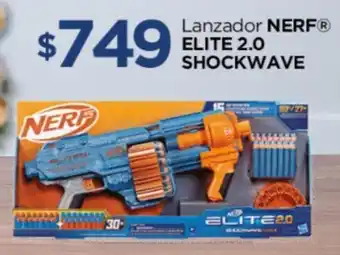 Chedraui Lanzador NERF ELITE 2.0 SHOCKWAVE oferta