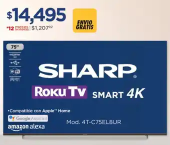 Chedraui SHARP ROKU TV SMART 4K oferta