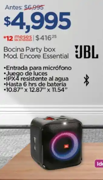Chedraui JBL Bocina Party box oferta
