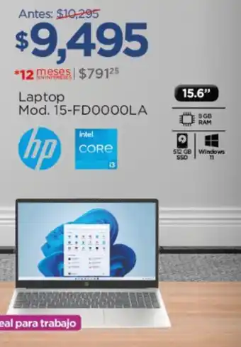 Chedraui hp Laptop Mod. 15-FDOOOOLA oferta