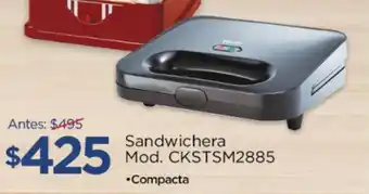 Chedraui Oster Sandwichera Mod. CKSTSM2885 oferta