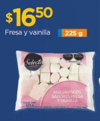 Chedraui Malvaviscos Selecto BRAND Fresa y vainilla 225 g oferta