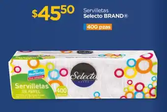 Chedraui Servilletas Selecto BRAND 400 pzas oferta