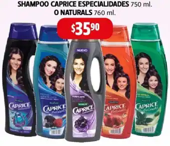 Farmacias Guadalajara SHAMPOO CAPRICE ESPECIALIDADES 750 ml. O NATURALS 760 ml oferta