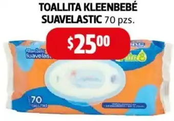 Farmacias Guadalajara TOALLITA KLEENBEBÉ SUAVELASTIC 70 pzs oferta