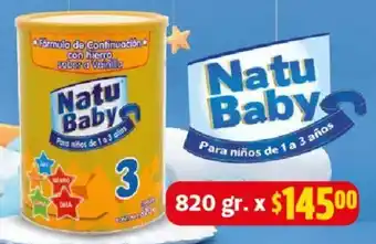 Farmacias Guadalajara Natu Baby Para niños de 1 a 3 años 820gr oferta
