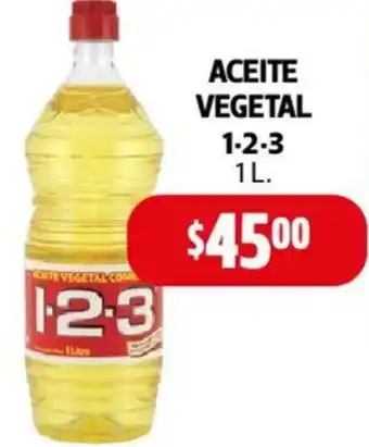 Farmacias Guadalajara ACEITE VEGETAL 1-2-3 1L oferta