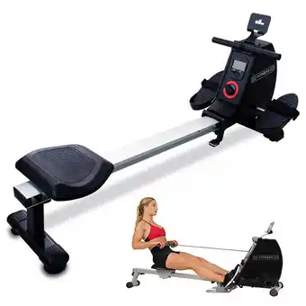 Máquina remadora de remo plegable ejercitador de espalda fitness fuerza musculaciónyim sports