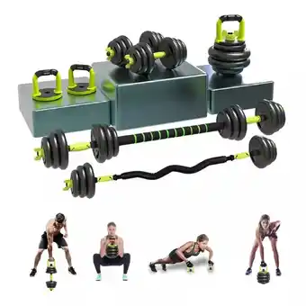 Mercado Libre Set de mancuernas ajustables pesas alta calidad 40kg gym oferta