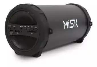 Mercado Libre Misik - Bocina Bluetooth Portatil Bazooka - Usb, Sd Y Fm Color Negro oferta