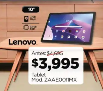 Chedraui Lenovo Tablet Mod. ZAAE0011MX oferta