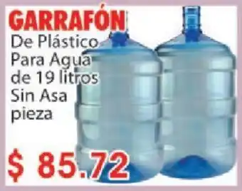 Casa Ley GARRAFÓN De Plástico Para Agua de 19 litros oferta