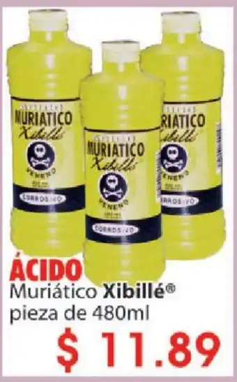 ÁCIDO Muriático Xibillé pieza de 480ml