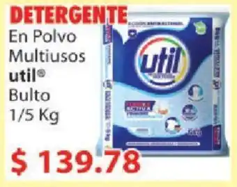 Casa Ley DETERGENTE En Polvo Multiusos util Bulto 1/5kg oferta