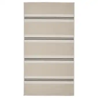 IKEA Virklund tapete interior/exterior, blanco/beige/gris oscuro, 80x150 cm oferta