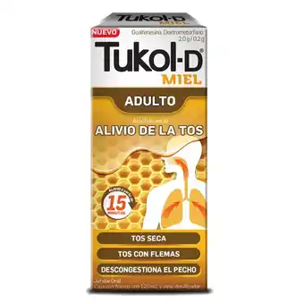 Farmacias YZA Tukol miel adulto 120ml oferta