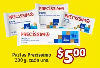 Soriana Súper Pastas Precíssimo 200 g. cada una oferta