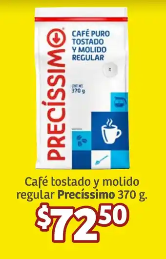 Café tostado y molido regular Precíssimo 370 g.