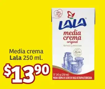 Soriana Súper Media crema Lala 250 ml. oferta