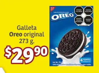 Soriana Súper Galleta Oreo original 273 g. oferta