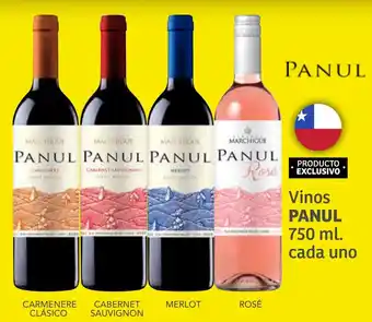 Vinos PANUL 750 ml. cada uno