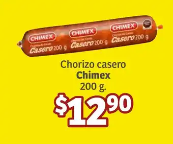 Soriana Súper Chorizo casero Chimex 200 g. oferta